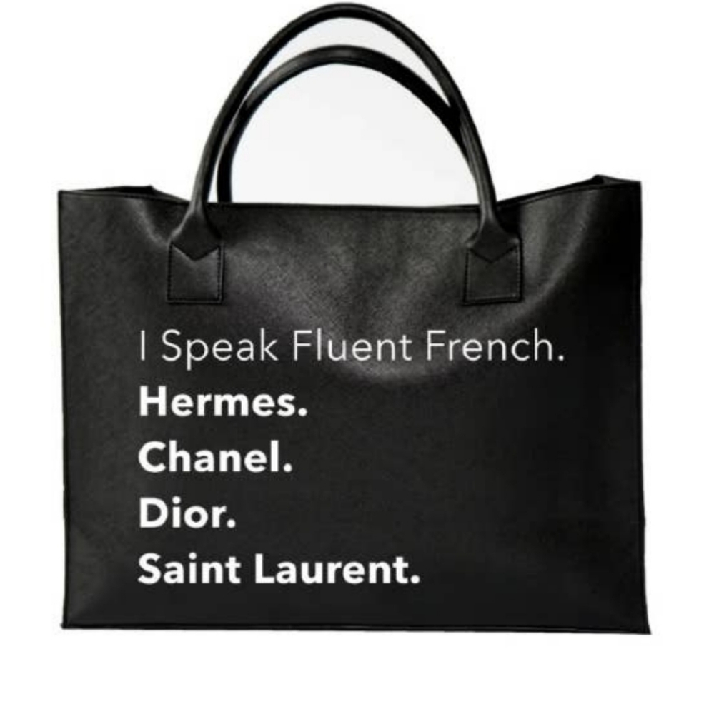 Vegan leather tote